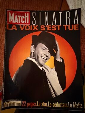 Sinatra Collectible Paris Match Magazine - May 1998 90s